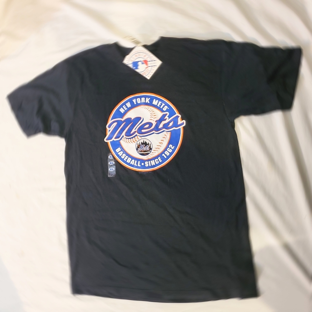 NWT Vintage 2001 New York Mets MLB Baseball Since 1962 T-Shirt Black Men’s XL